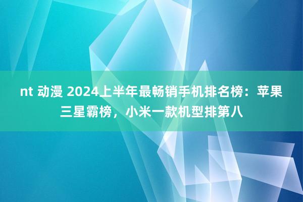 nt 动漫 2024上半年最畅销手机排名榜：苹果三星霸榜，小米一款机型排第八