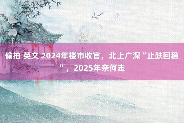 偷拍 英文 2024年楼市收官，北上广深“止跌回稳”，2025年奈何走